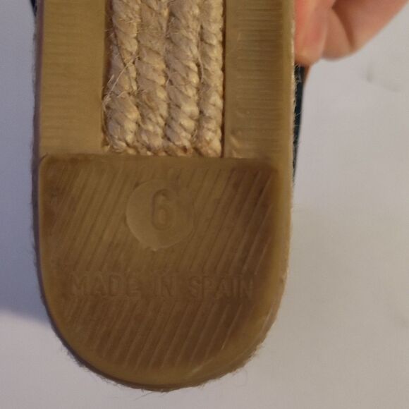 Coach Ireena Espadrille Wedge Platform Heels Size 10 blue denim/Brown size 6 - Picture 8 of 13